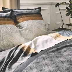 Linge de lit Tiago satin de coton imprimé