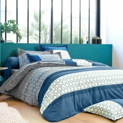 Linge de lit Tommy imprimé géométrique - coton