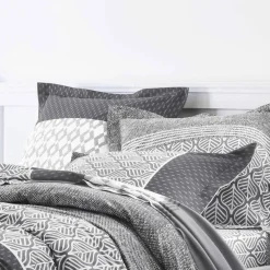 Linge de lit Tommy imprimé géométrique - coton
