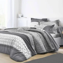 Linge de lit Tommy imprimé géométrique - coton