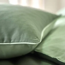 Linge de lit uni bicolore - coton 57 fils/cm²