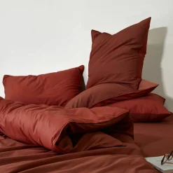 Linge de lit uni bicolore - coton 57 fils/cm²