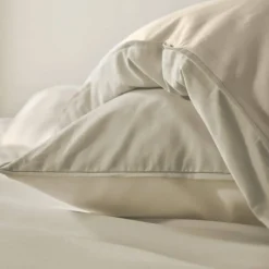 Linge de lit uni bicolore - coton 57 fils/cm²
