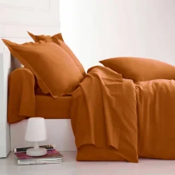 Linge de lit uni coton