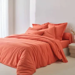 Linge de lit uni coton