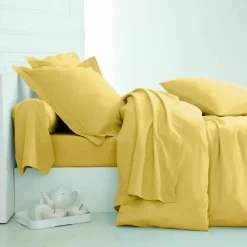 Linge de lit uni coton