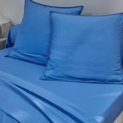 Linge de lit uni coton lavé