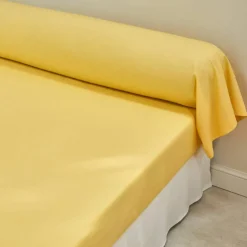 Linge de lit uni coton lavé