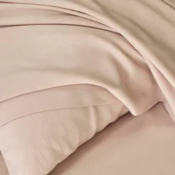 Linge de lit uni en bambou et en lin**
