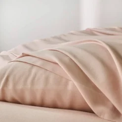 Linge de lit uni en bambou et en lin**