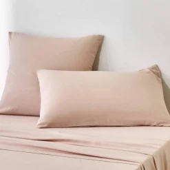 Linge de lit uni en bambou et en lin**