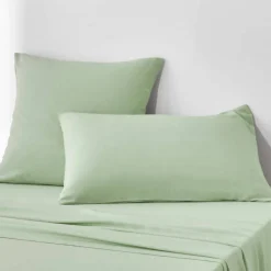 Linge de lit uni en bambou et en lin**