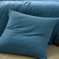 Linge de lit uni en triple gaze de coton