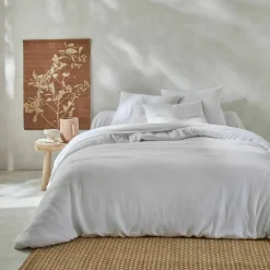 Linge de lit uni en triple gaze de coton