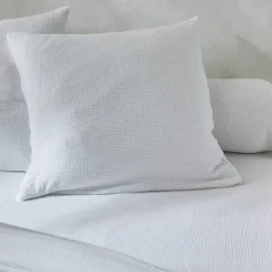Linge de lit uni en triple gaze de coton