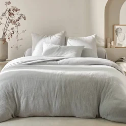 Linge de lit uni en triple gaze de coton
