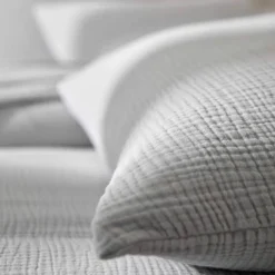 Linge de lit uni en triple gaze de coton