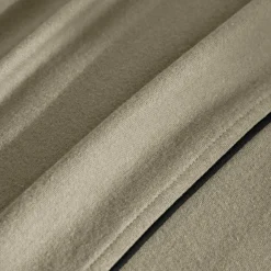 Linge de lit uni flanelle passepoil contrasté, collection 