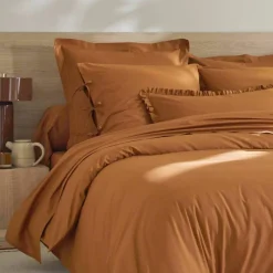 Linge de lit uni - percale de coton 72 fils/cm²