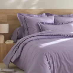 Linge de lit uni - percale de coton 72 fils/cm²