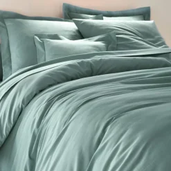 Linge de lit uni polyester-coton Colombine