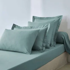 Linge de lit uni polyester-coton Colombine