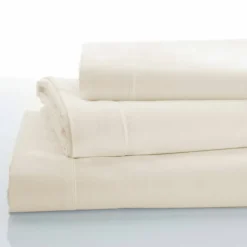 Linge de lit uni polyester-coton Colombine
