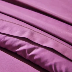 Linge de lit uni polyester-coton Colombine