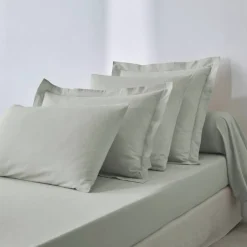Linge de lit uni polyester-coton Colombine