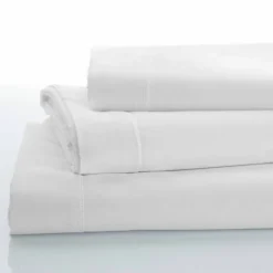 Linge de lit uni polyester-coton Colombine