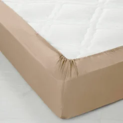 Linge de lit uni polyester-coton Colombine