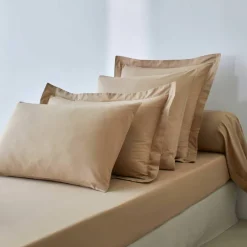 Linge de lit uni polyester-coton Colombine