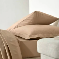 Linge de lit uni polyester-coton Colombine