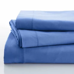 Linge de lit uni polyester-coton Colombine