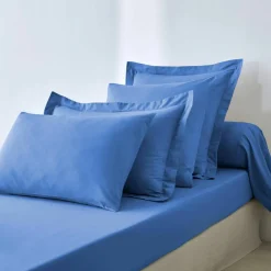 Linge de lit uni polyester-coton Colombine