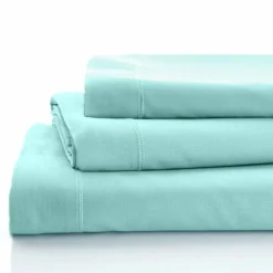 Linge de lit uni polyester-coton Colombine