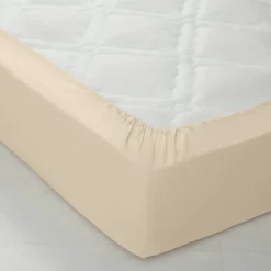 Linge de lit uni polyester-coton Colombine