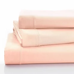Linge de lit uni polyester-coton Colombine