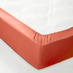 Linge de lit uni polyester-coton Colombine
