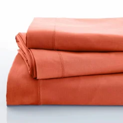 Linge de lit uni polyester-coton Colombine