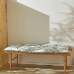 Long coussin déco imprimé feuillage