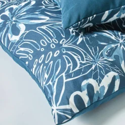 Long coussin déco imprimé feuillage