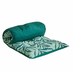 Long coussin de sol imprimé feuillage