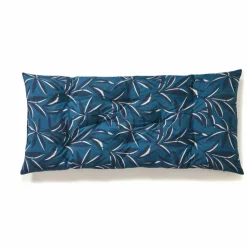Long coussin de sol imprimé feuillage