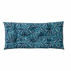 Long coussin de sol imprimé feuillage