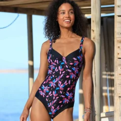 Maillot de bain 1 pièce avec armatures flexibles imprimé Lokia