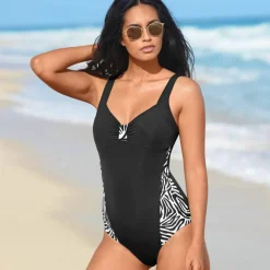 Maillot de bain 1 pièce zèbre – sans armatures