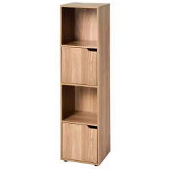 Meuble de rangement STAVRA – 4 cases, 2 portes