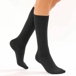 Mi-bas contention coton majoritaire - lot de 2 paires