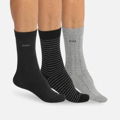 Mi-chaussettes "Coton Style" - lot de 3 paires